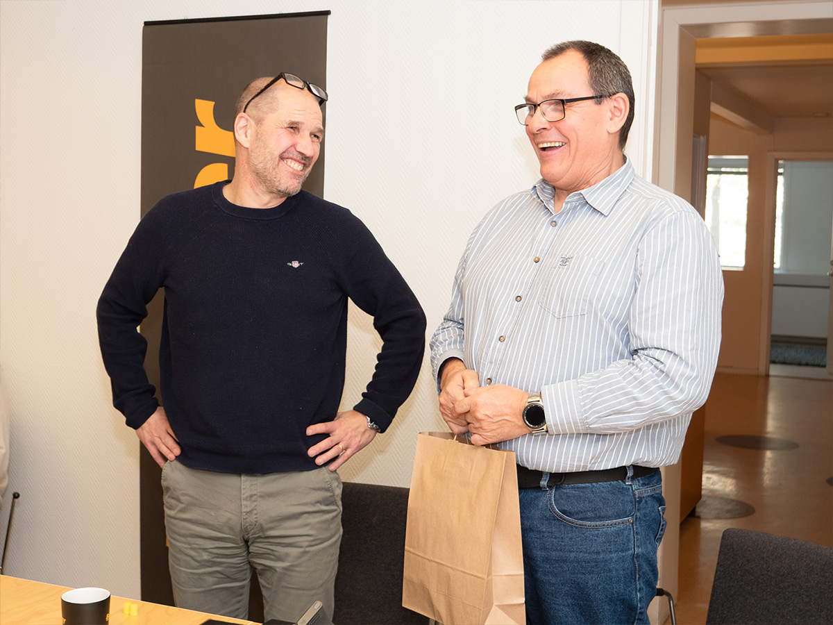 EBNER and Begner during discussions in Falun